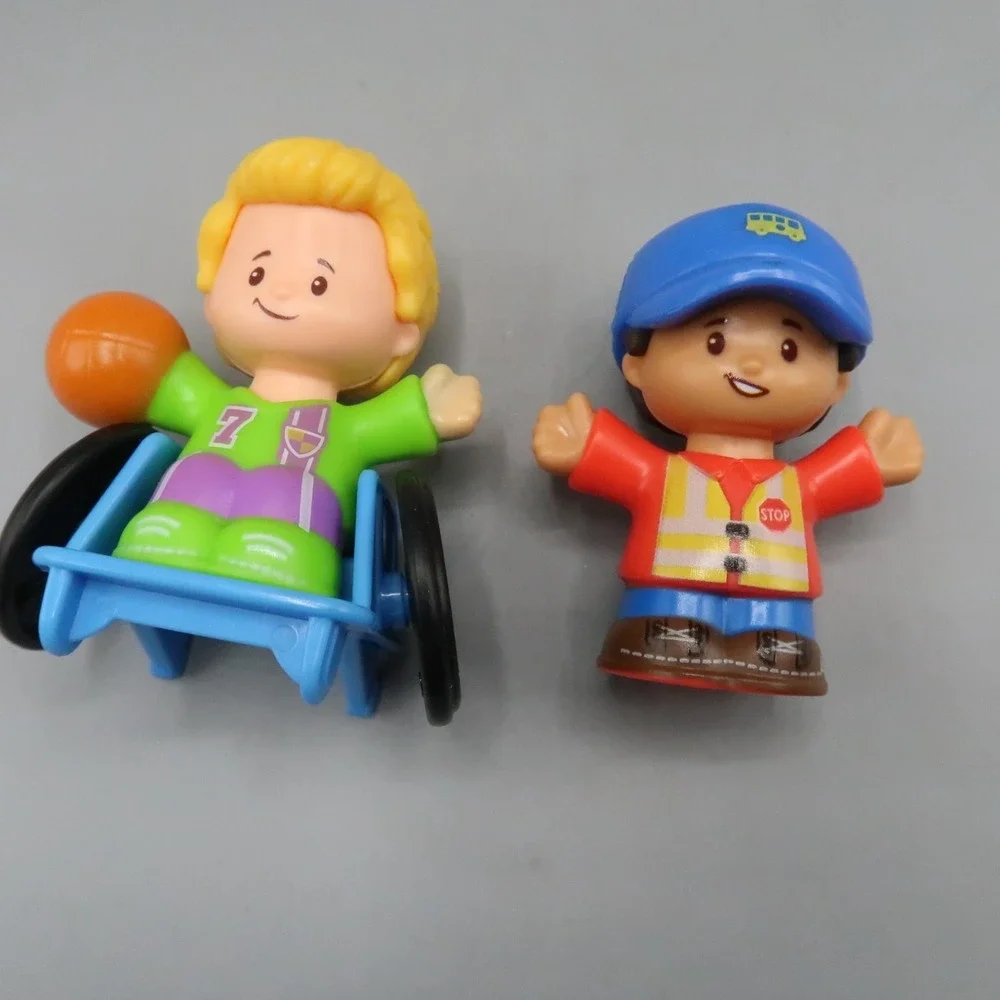 Fisher Price Little People Wheel Chairs Boys Vintage Toy Lot